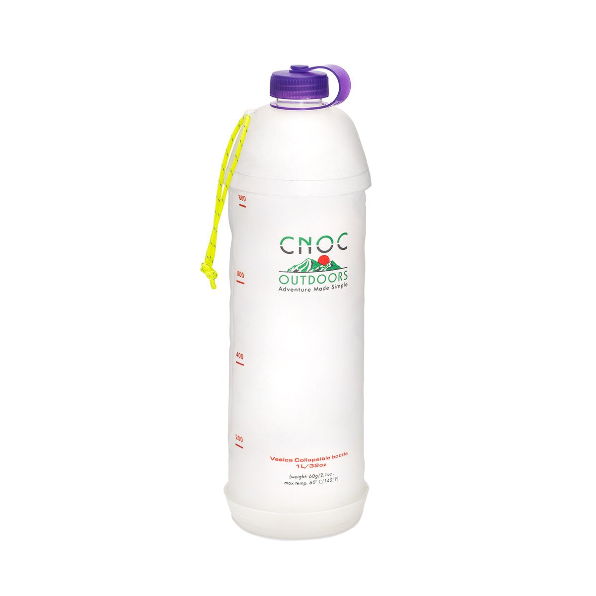 CNOC Vesica with a purple lid on a white background.