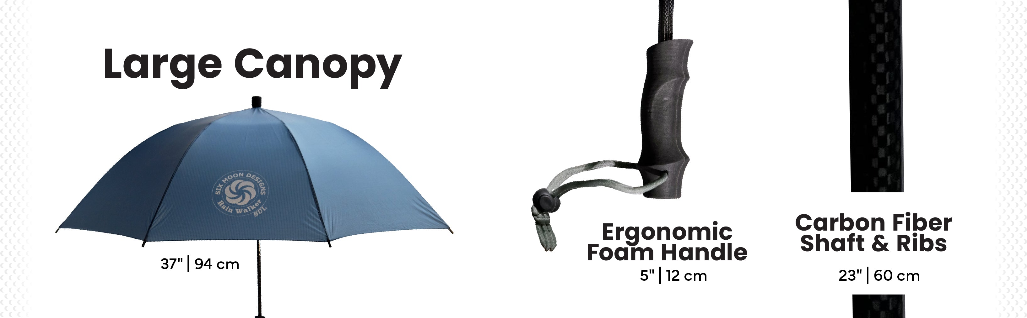 Rain Walker Hiking Umbrella Features