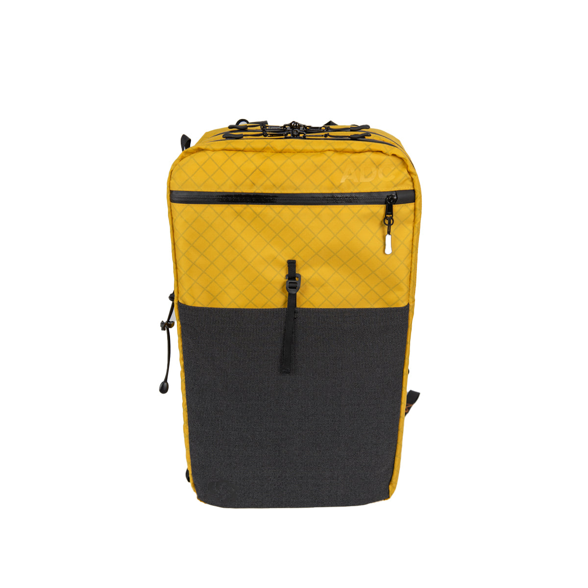 ADC Golden Dazy on a white background.  Showing main stuff pocket.  