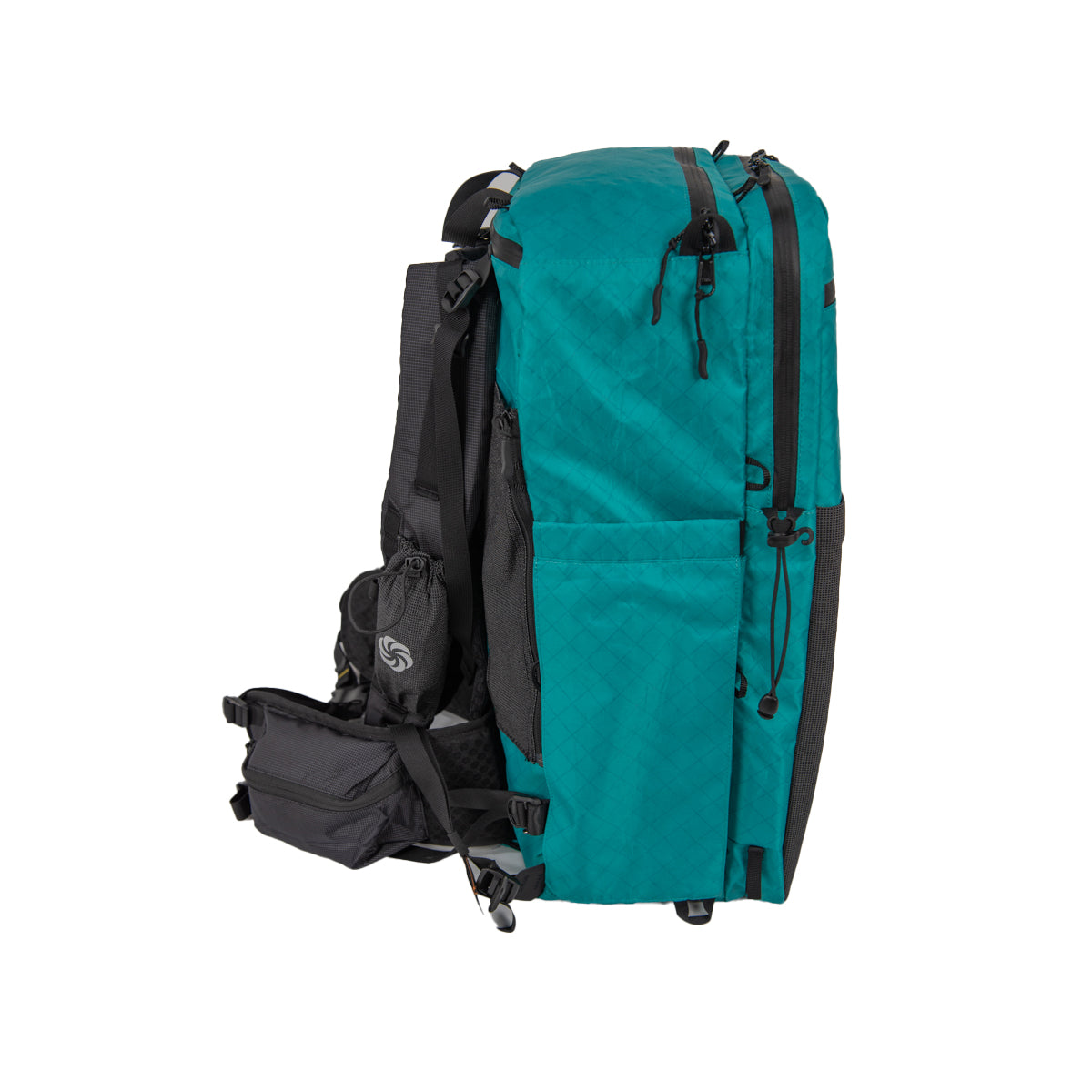 SMD ADC Plus Teal left side also showing shoulder straps and hip belt on a white background