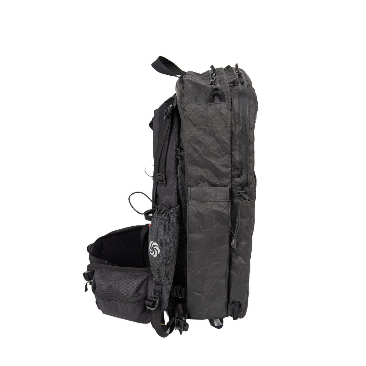 SMD ADC Ultra left side also showing shoulder straps and hip belt on a white background
