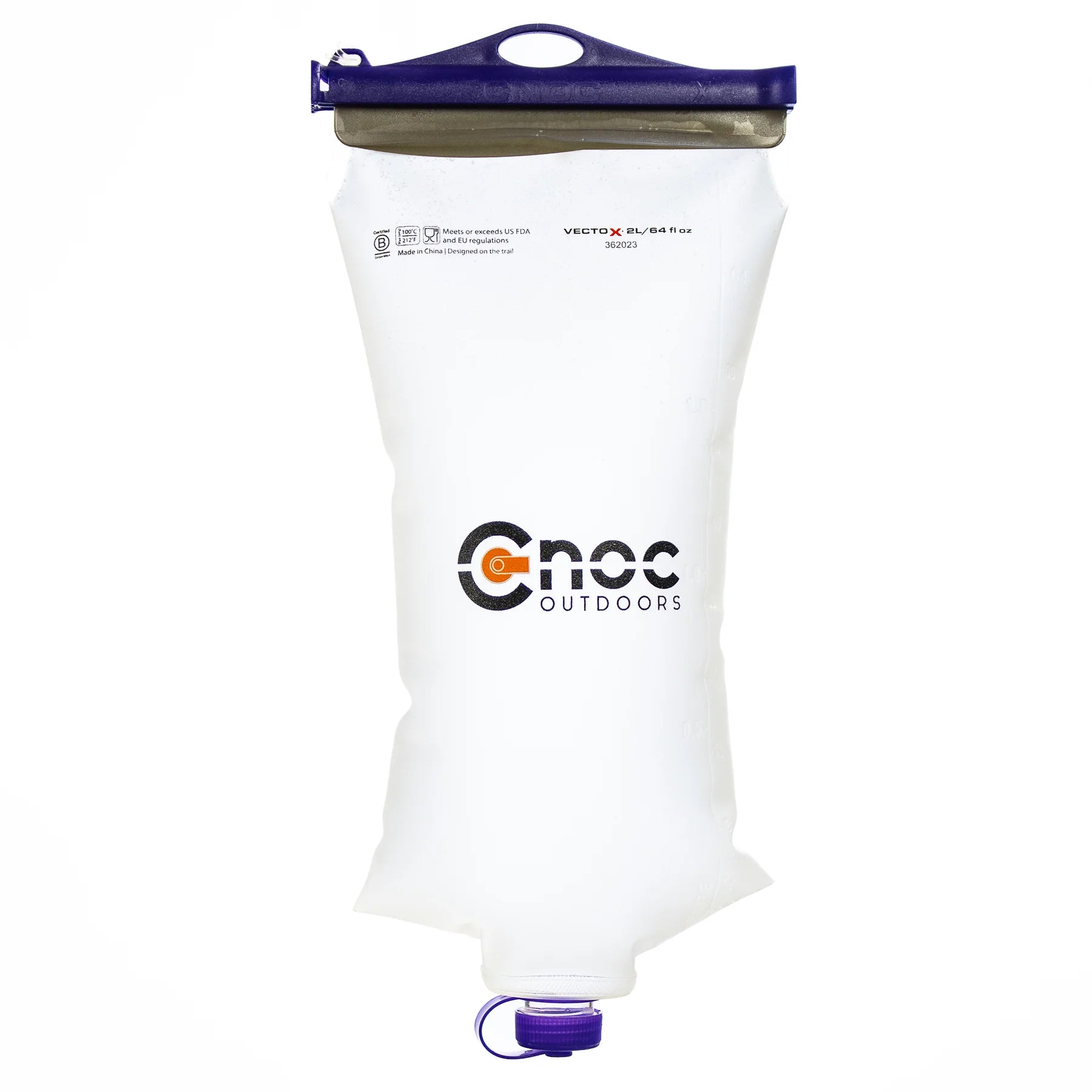 Vecto X 2 Liter full product photo with Purple lid and a white background