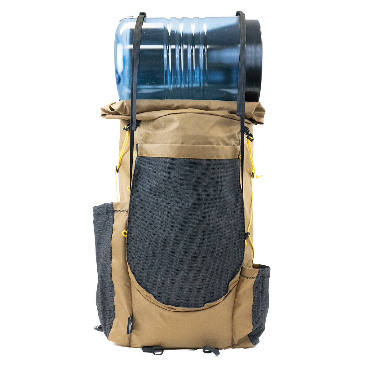 Minimalist V2 Ultralight Backpack with bear canister on top