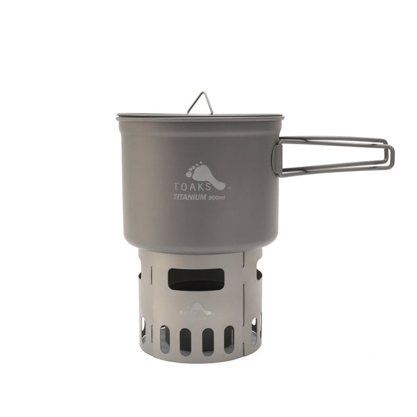 Titanium Alcohol Stove and 900ml Pot Cook System