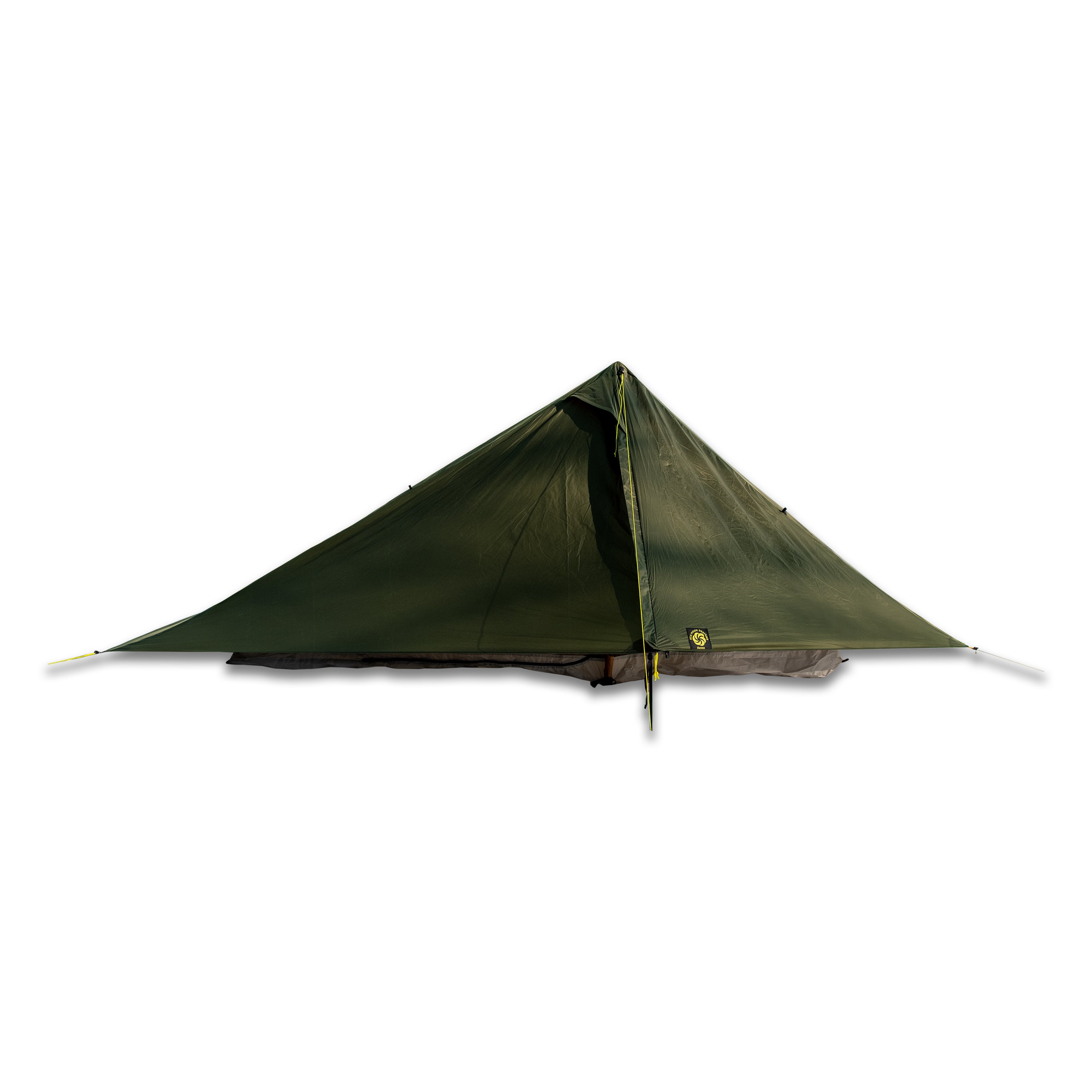Green Haven Tent with a Haven NetTent inside with the door closed