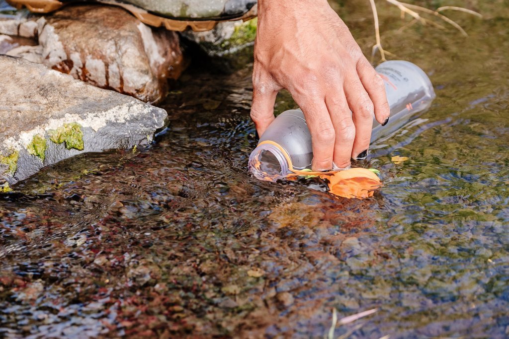 CNOC Vesica shown collecting water from a stream.
