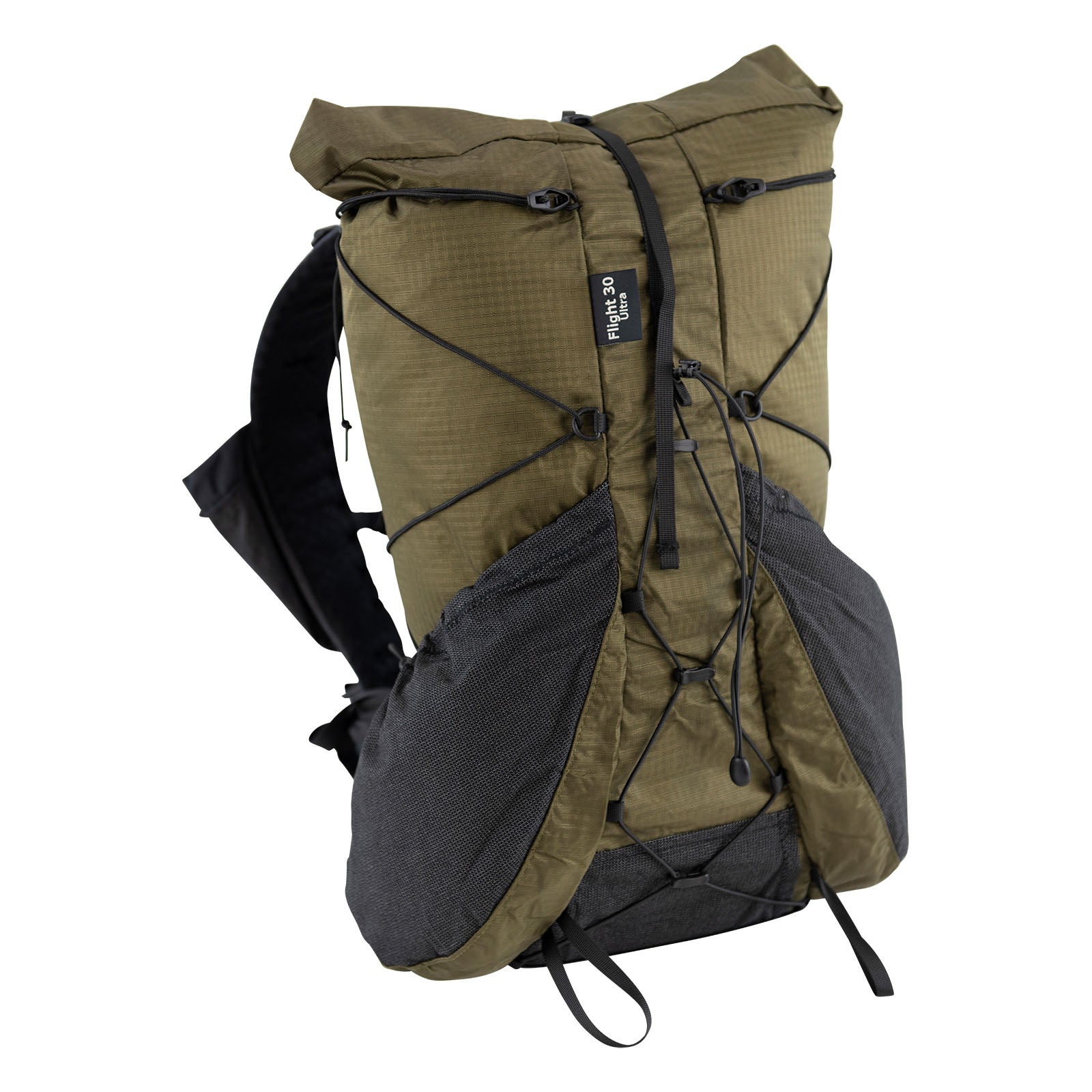 Flight 30 Ultra Running Backpack in Gray/Green