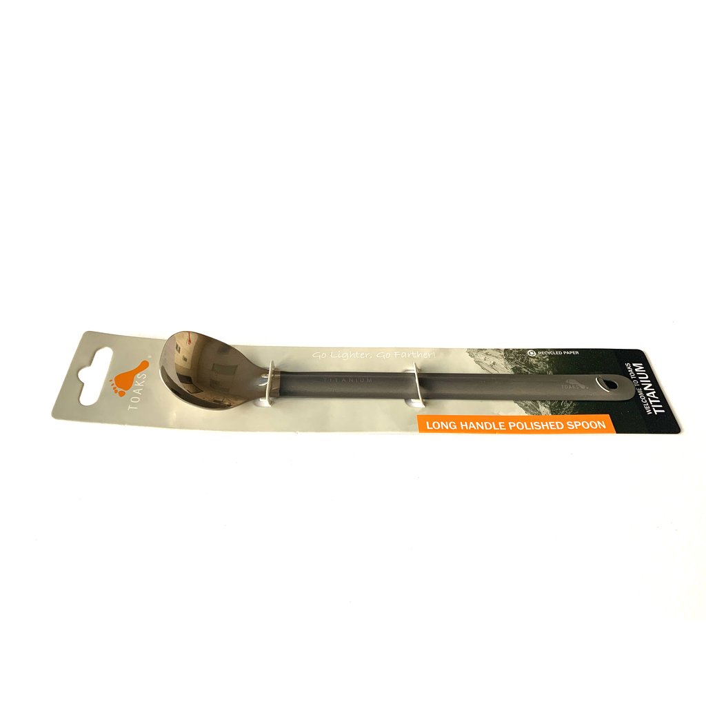 Titanium Long Handle Spoon with Polished Bowl - view 4