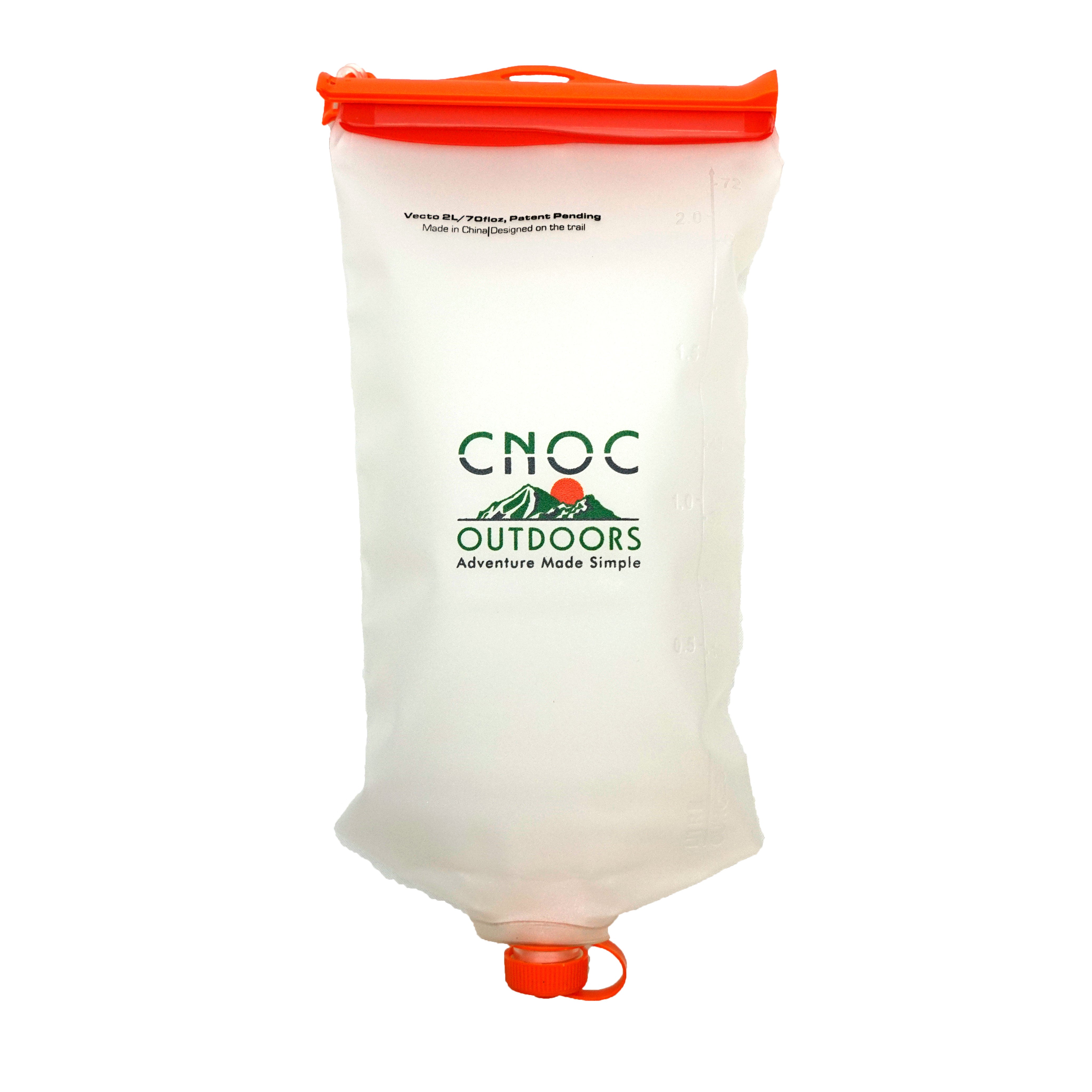 Orange CNOC Vecto Water Container - 2L on a white background